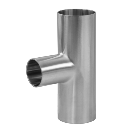 STEEL & OBRIEN 1-1/2" x 1" BPE Weld End Long Reducing Tee - 316SS SF1 S7RWWW-1.5X1-PL-316